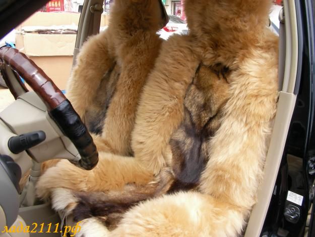 чехлы автомобиля из меха